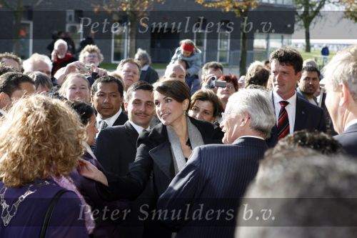 Lelystad 1 november 2006
Koning Abdullah van Jordanie en zijn vrouw Koningin Rania samen met koningin Beatrix op bezoek bij de Batavia.