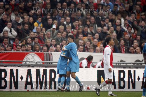 Amsterdam 12 november 2006
AJAX-PSV 0-1 in de arena. Da Costa troost Mendez
Peter Smulders bv