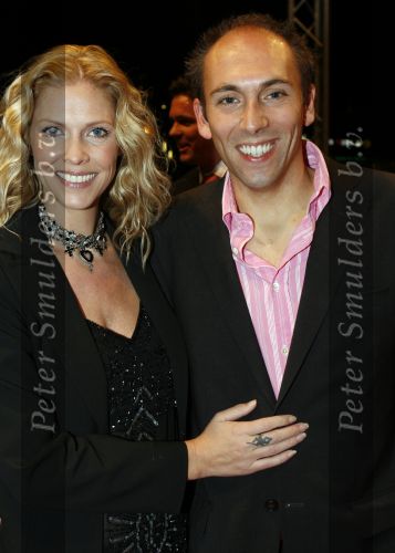 Rotterdam 26 oktober 2006
Premiere Holiday on ice in ahoy.
Nance Coolen met vriend