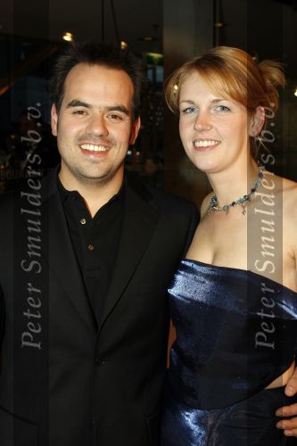 Amsterdam 20 oktober 2006
Uitreiking televizierring 2006 in ij theater.
Side kick Niels Edwin Evers met vriendin