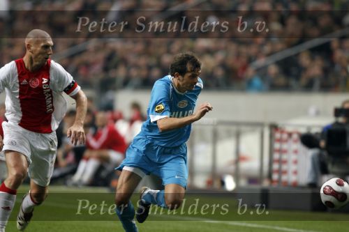 Amsterdam 12 november 2006
AJAX-PSV 0-1 in de arena. Jaap Stam en Philip Cocu
Peter Smulders bv