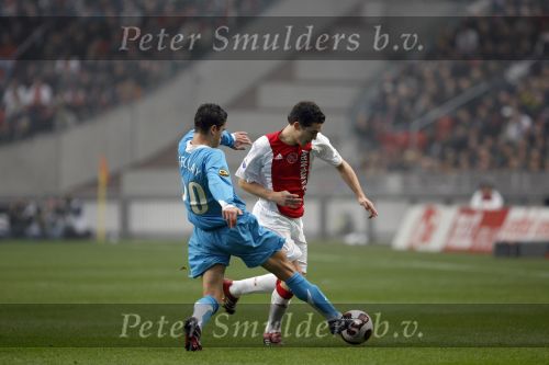 Amsterdam 12 november 2006
AJAX-PSV 0-1 in de arena. Ibrahim Affelay en Thomas Vermaelen
Peter Smulders bv
