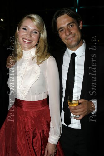 Amsterdam 20 oktober 2006
Uitreiking televizierring in het ij theater.
Tjitske Reijdinga met man Croiset