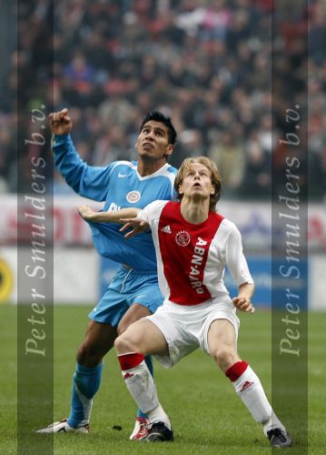 Amsterdam 12 november 2006
AJAX-PSV 0-1 in de arena. Tom de Mul en Salcido
Peter Smulders bv