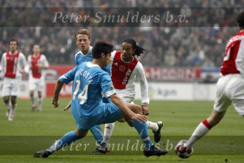 Amsterdam 12 november 2006
AJAX-PSV 0-1 in de arena. Urby Emanuelson
Peter Smulders bv