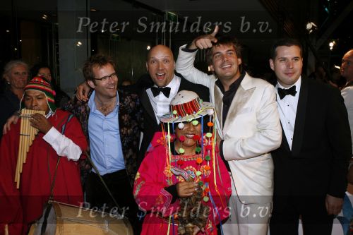 Amsterdam 20 oktober 2006
Uitreiking televizierring in het ij theater.
Patrick Lodiers met de lama\'s