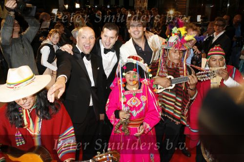 Amsterdam 20 oktober 2006
Uitreiking televizierring in het ij theater.
Patrick Lodiers met de lama\'s
