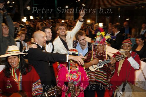 Amsterdam 20 oktober 2006
Uitreiking televizierring in het ij theater.
Patrick Lodiers met de lama\'s