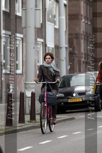 Amsterdam 16 oktober 2009
Anna Drijver op de fiets.
Peter Smulders bv
