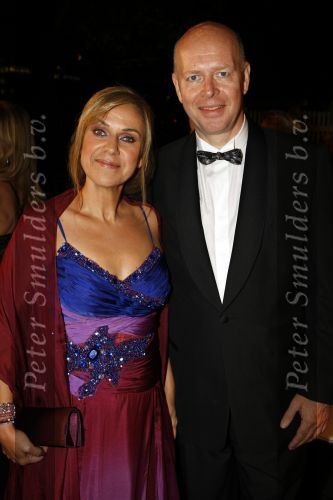 Amsterdam 23 oktober 2009
Televizierring 2009 in Carre in Amsterdam. Cilly Dartell met man
Peter Smulders bv