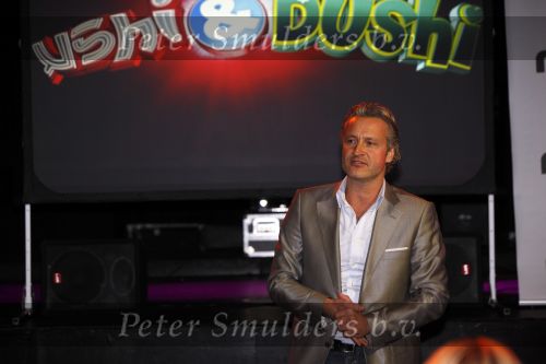 Amsterdam 21 oktober 2009
Erland Galjaard bij de presentatie in hotel arena van Ushi en dushi.  
Peter Smulders bv