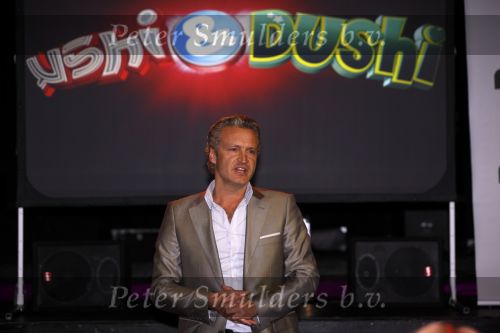 Amsterdam 21 oktober 2009
Erland Galjaard bij de presentatie in hotel arena van Ushi en dushi.  
Peter Smulders bv