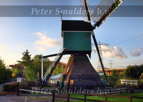 Breukelen, 9 Oktober 2009
Kortrijkse molen uit 1696, type: wipmolen met molenaar Susanne Veen
Foto Peter Smulders BV