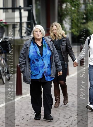 Amsterdam 6 oktober 2009
Nelly Frijda op straat in Amsterdam.