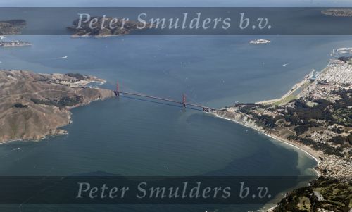 San Fransisco 30 september 2009
San Francisco vanuit de lucht. golden gate bridge
Peter Smulders bv