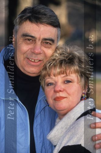 19 Februari 1994
Getty Kaspers (ex-zangeres van Eurovisie Songfestivalwinnaarsgroep Teach-In  in 1975 met het liedje Ding-a-Dong ) met haar man
Foto Peter Smulders BV