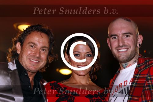 Rotterdam 2 oktober 2011
Uitreiking edisons in het world trade center in Rotterdam. Ben Saunders met zijn vriendin Soraya met de tatoo\'s op hun lichaam. Met Marco Borsato
Peter Smulders bv