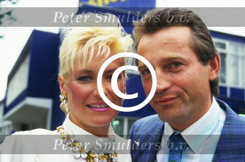 Schiedam, 17 Augustus 1987
Hoofdkantoor Free-Record waar Hans Breukhoven en Vanessa (inmiddels Connie Breukhoven) zijn verloofd.
Foto Peter Smulders BV