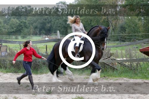 Nordhorn 5 oktober 2011
Fajah Lourens krijgt paardrijles van Daphne .
Peter Smulders bv