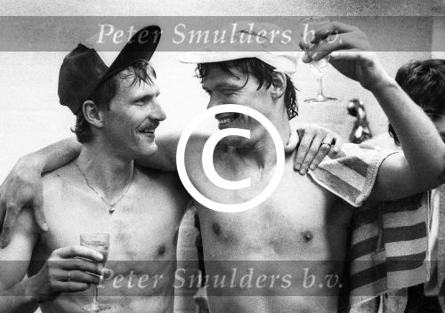 Hallvar Thorsen en Frank Arnesen 1986
Landskampioen seizoen 1985/1986
Foto Peter Smulders BV