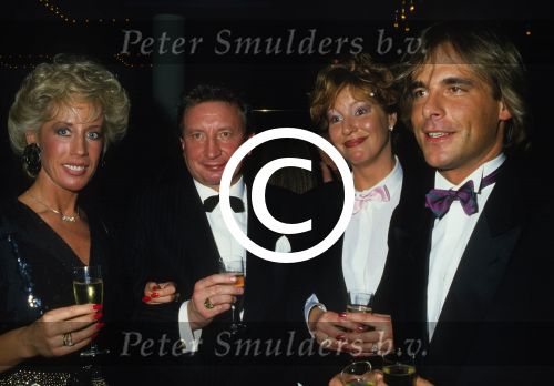 1988 Joke Bruijs met haar toenmalige partner Dick Peschar
en Wim Koopman met partner.
Foto Peter Smulders  BV