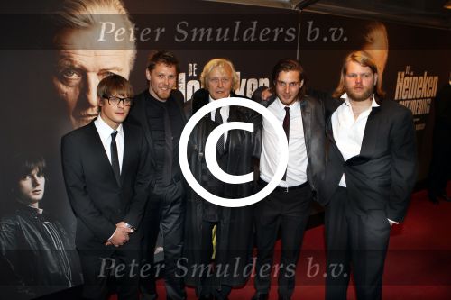 Amsterdam 17 oktober 2011
Premiere van de ontvoering van Alfred Heineken in de Rai. Rutger Hauer Teun Kuilboer Reinout Scholten v Aschat Gijs Naber en Korneel Evers
Peter Smulders bv
