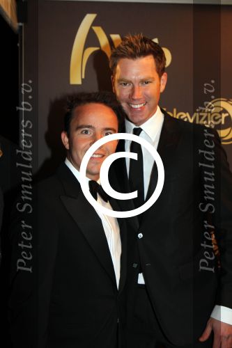 Amsterdam 21 oktober 2011
Uitreiking televizierring 2011 in carre. Sipke Jan Bousema met vriend
Peter Smulders bv