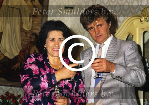 Zangeres Zonder Naam, ZZN, Mary Servaes
Hier op de foto met haar manager rene Frijters
Foto Peter Smulders BV