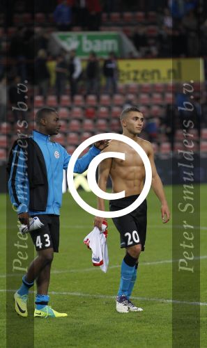 Eindhoven,4 November 2011
Uefa Europa League wedstrijd PSV-Hapoel Tel-Aviv FC, eindstand 3-3
Een teleurgestelde Zakaria Labyad en Jetro Willems
Foto Junior Smulders