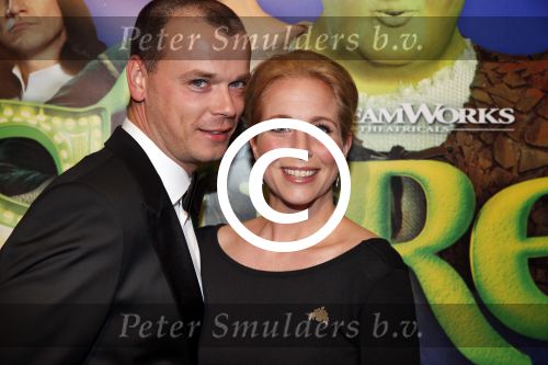 Amsterdam 4 november 2012
Premiere Shrek in het theater van de RAI. Alexandra Alphenaar met vriend
Peter Smulders bv