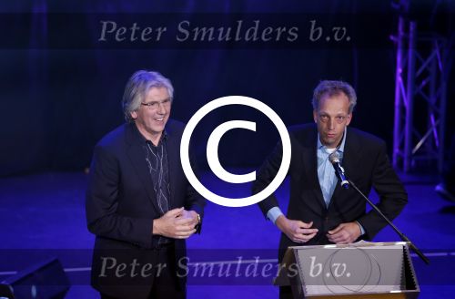 Hilversum 15 november 2012
Uitreiking van de Radio ring op het Radio Gala in theater Gooiland. Sjors Freulich en Felix Meurders
Peter Smulders bv