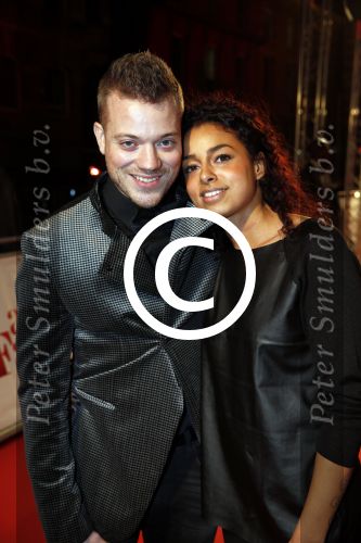 Amsterdam 19 november 2012
Premiere alles is familie in het nieuwe de la mar theater. Gers Pardoel met vriendin
Peter Smulders bv