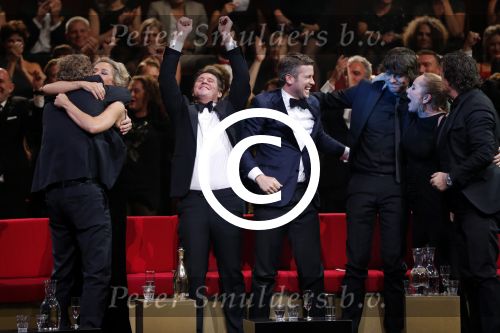 Amsterdam 19 oktober 2012
Uitreiking televizierring in carre. Winnaar The voice of holland met Wendy v Dijk Martijn Krabbe Erland Galjaard Winston Gerschtanowitz Simon Keizer Angela Groothuizen en Marco Borsato. TVOH
Peter Smulders bv