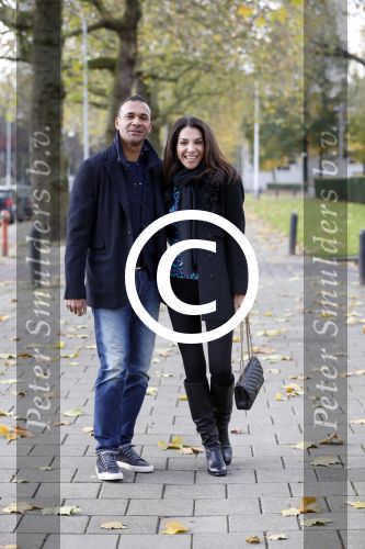Amsterdam 11 november 2012
Ruud Gullit en zijn vriendin Maggie bij het hilton hotel.
Peter Smulders bv