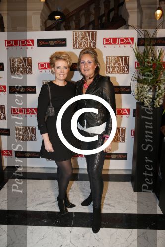 Amsterdam 12 november 2012
Beau monde awards in het amstel hotel. sanne Visser met collega
Peter Smulders bv