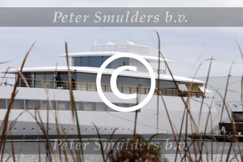 Aalsmeer 30 oktober 2012
Yacht van Steve Jobs gebouwd bij de Vries in Aalsmeer.
Peter Smulders bv