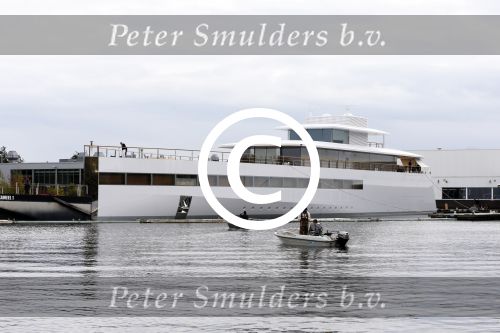 Aalsmeer 30 oktober 2012
Yacht van Steve Jobs gebouwd bij de Vries in Aalsmeer.
Peter Smulders bv
