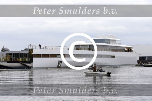 Aalsmeer 30 oktober 2012
Yacht van Steve Jobs gebouwd bij de Vries in Aalsmeer.
Peter Smulders bv