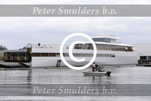 Aalsmeer 30 oktober 2012
Yacht van Steve Jobs gebouwd bij de Vries in Aalsmeer.
Peter Smulders bv