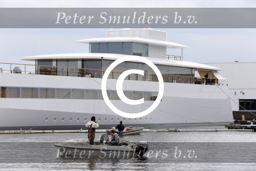Aalsmeer 30 oktober 2012
Yacht van Steve Jobs gebouwd bij de Vries in Aalsmeer.
Peter Smulders bv