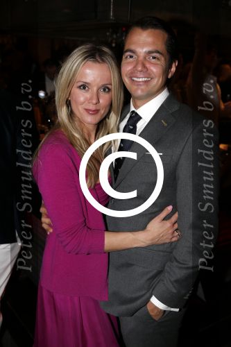 Amsterdam 11 november 2012
Modeshow 10 jaar Addy v d Krommenacker bij de harbour club. Suze Mens met man
Peter Smulders bv
