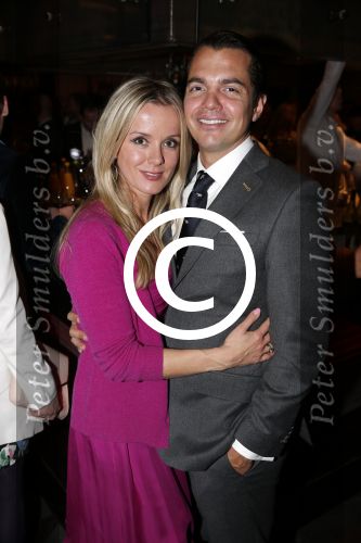 Amsterdam 11 november 2012
Modeshow 10 jaar Addy v d Krommenacker bij de harbour club. Suze Mens met man
Peter Smulders bv