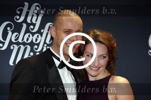 Amsterdam 11 november 2012
Premiere Zij gelooft in mij in het nieuwe de la mar.
Willemijn Verkaik met haar man
Peter Smulders bv