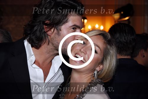 Amsterdam 12 november 2012
Beau monde awards in het amstel hotel. Zangeres Do Dominique v Hulst met Marc
Peter Smulders bv