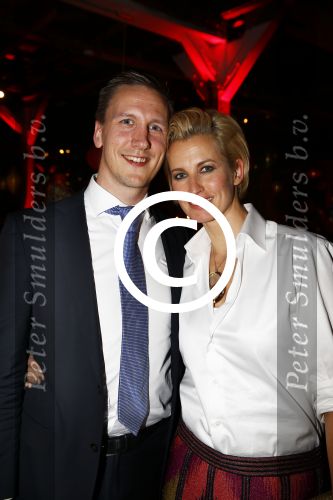 Amsterdam 1 november 2013
Uitreiking van de jfk s greatest man award in de harbour club.
Anouk Smulders met Justin de Vries