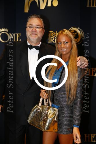Amsterdam 18 oktober 2013
Uitreiking televizierring in carre .
Barbie Samantha de Jong met manager Jack