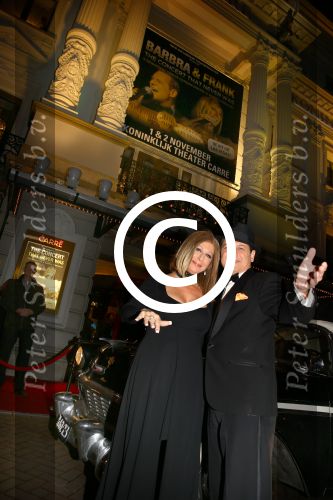 Amsterdam, 1 November 2013
Premiere Barbra & Frank, The concert that never was.
Met Sharon Owens (Barbra Streisand) en Sebastian Anzaldo (Frank Sinatra)
Barbra Streisand Frank Sinatra voor Carre

Foto Peter Smulders BV
