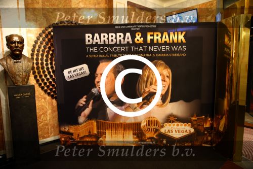Amsterdam, 1 November 2013
Premiere Barbra & Frank, The concert that never was.
Met Sharon Owens (Barbra Streisand) en Sebastian Anzaldo (Frank Sinatra)

Foto Peter Smulders BV