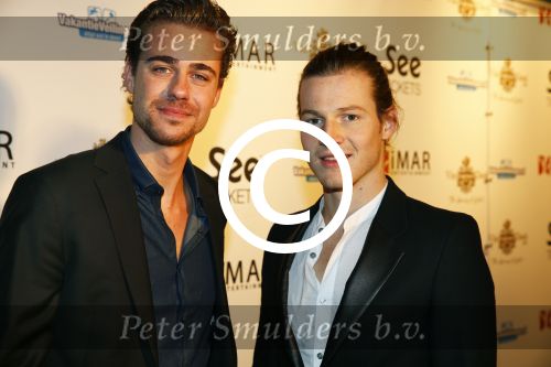 Amsterdam 10 november 2013
Diverse feestje rondom de MTV awards op diverse plaatsen in Amsterdam.
Beau Schneider met Guido Spek