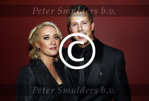 Amsterdam 18 oktober 2013
Uitreiking televizierring in carre .
Eva Jinek met partner